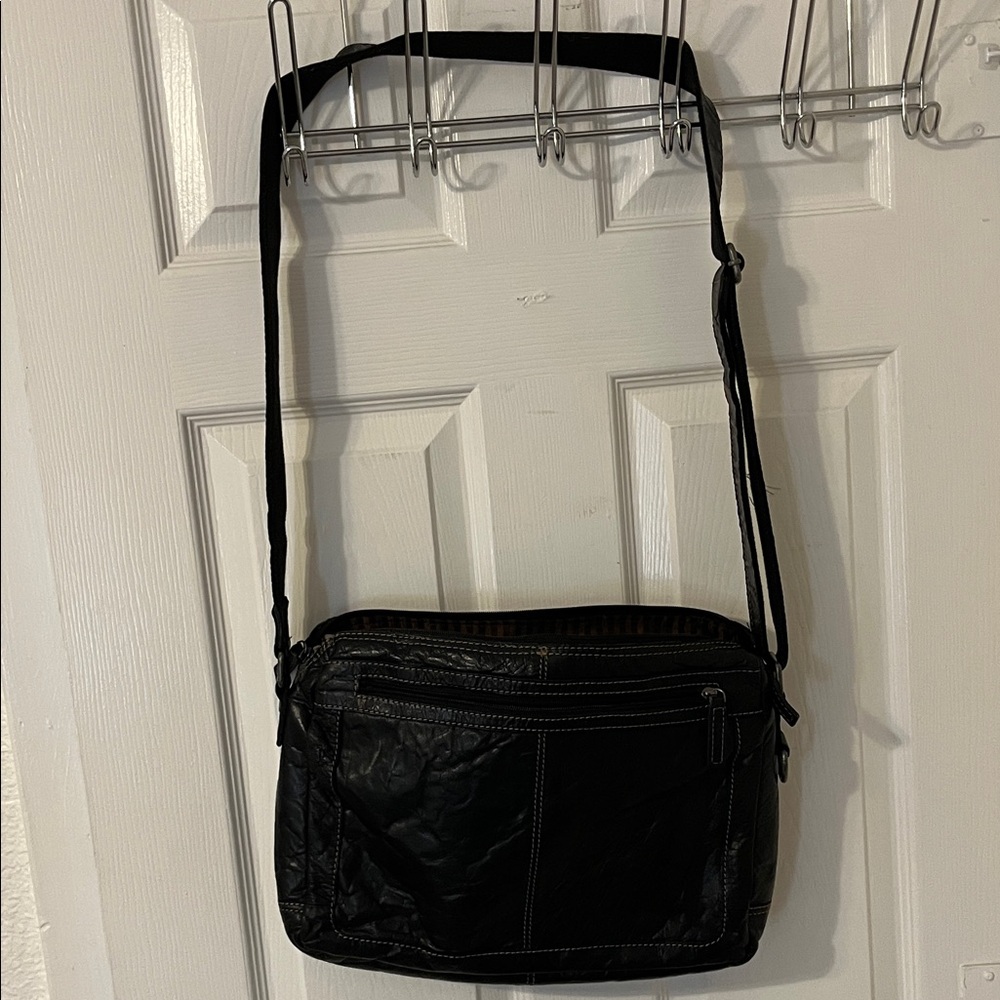 Jack George’s Dark Brown Leather Crossbody Bag